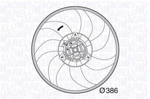 MAGNETI MARELLI 069422564010 Вентилятор, охолодження двигуна
