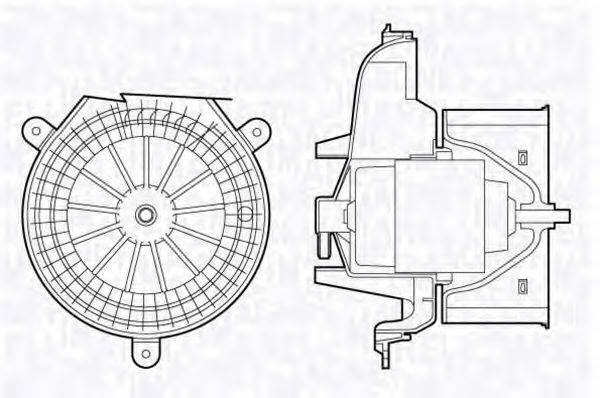 MAGNETI MARELLI 069412712010 Вентилятор салону