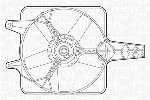 MAGNETI MARELLI 069402228010 Вентилятор, охолодження двигуна