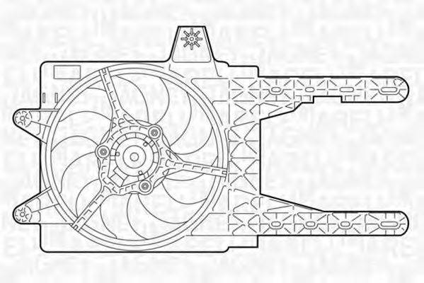 MAGNETI MARELLI 069402312010 Вентилятор, охолодження двигуна