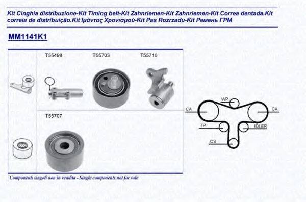 MAGNETI MARELLI 341311411101 Комплект ременя ГРМ